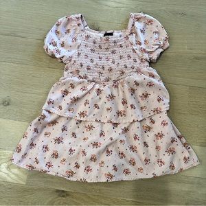Toddler Puff Sleeve Tiered Dress